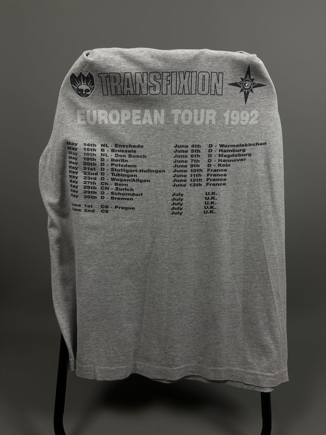 ソニックバイオレンス 1991 トランスフィクスション ヴィンテージ Tシャツ