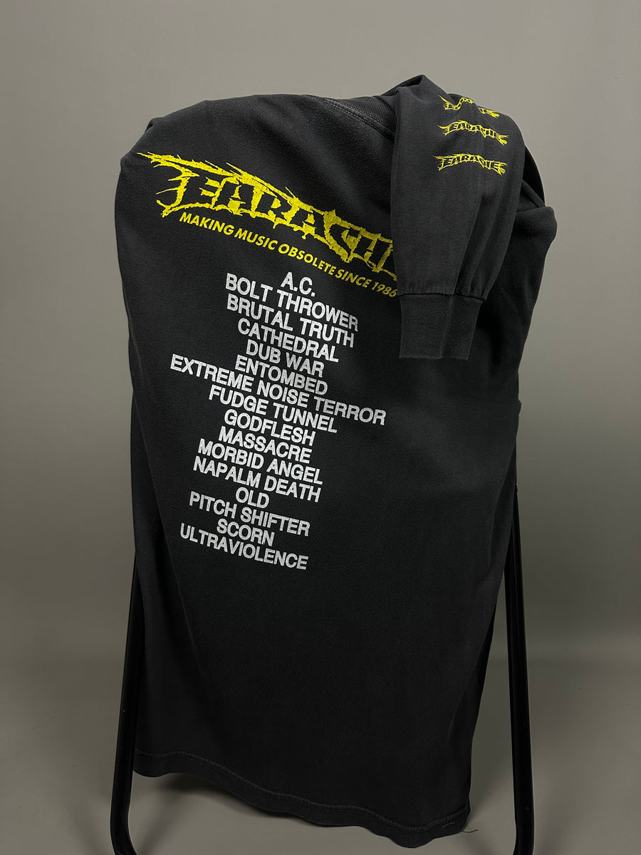 Earache 1990 Total Grind ヴィンテージ ロングスリーブ