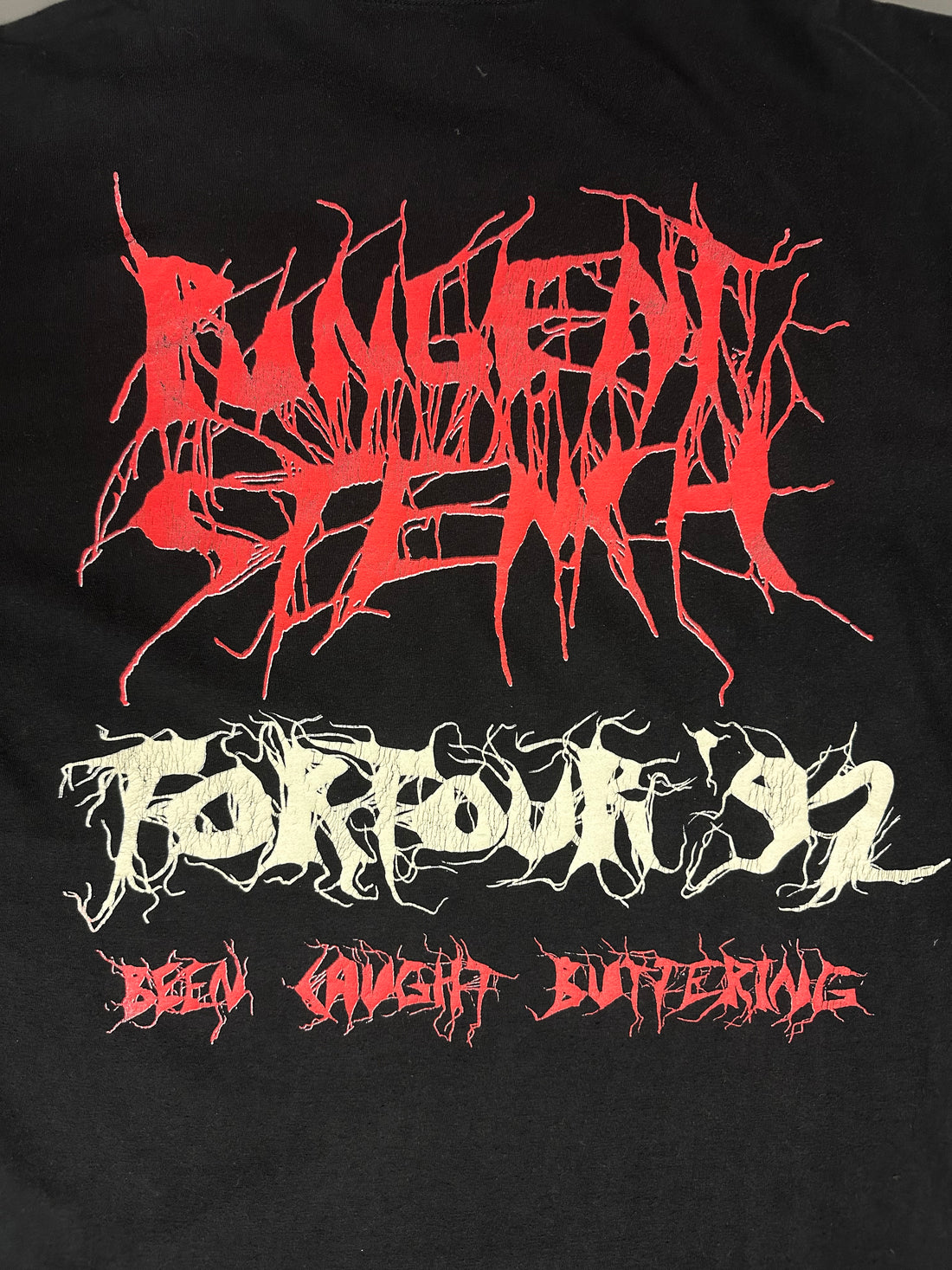 1991年ヴィンテージ「Pungent Stench Caught Buttering」Tシャツ