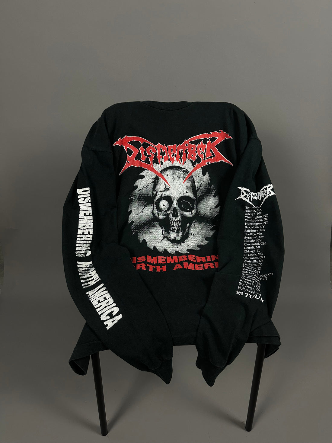ヴィンテージ 1993 ディスメンバー 北米ツアー ロングスリーブ
