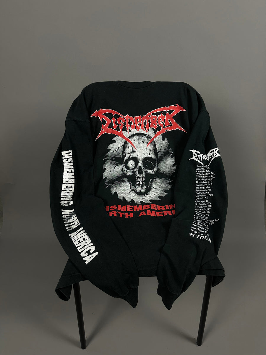 ヴィンテージ 1993 ディスメンバー 北米ツアー ロングスリーブ