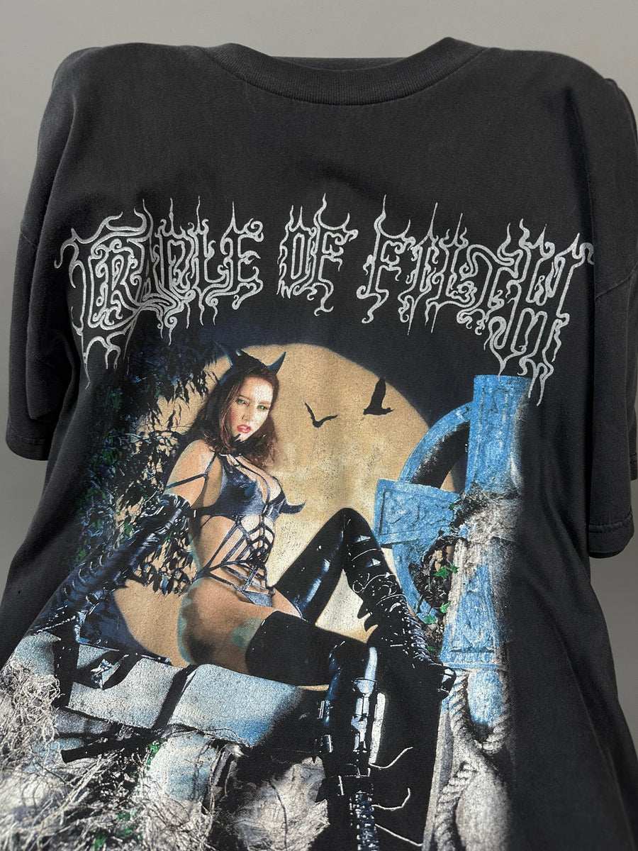 2000年ヴィンテージのクレイドル・オブ・フィルス「ヴィガー・モーティス」Tシャツ