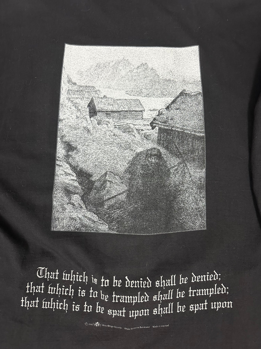 Vintage 1998 Burzum Hvis Lyset Longsleeve