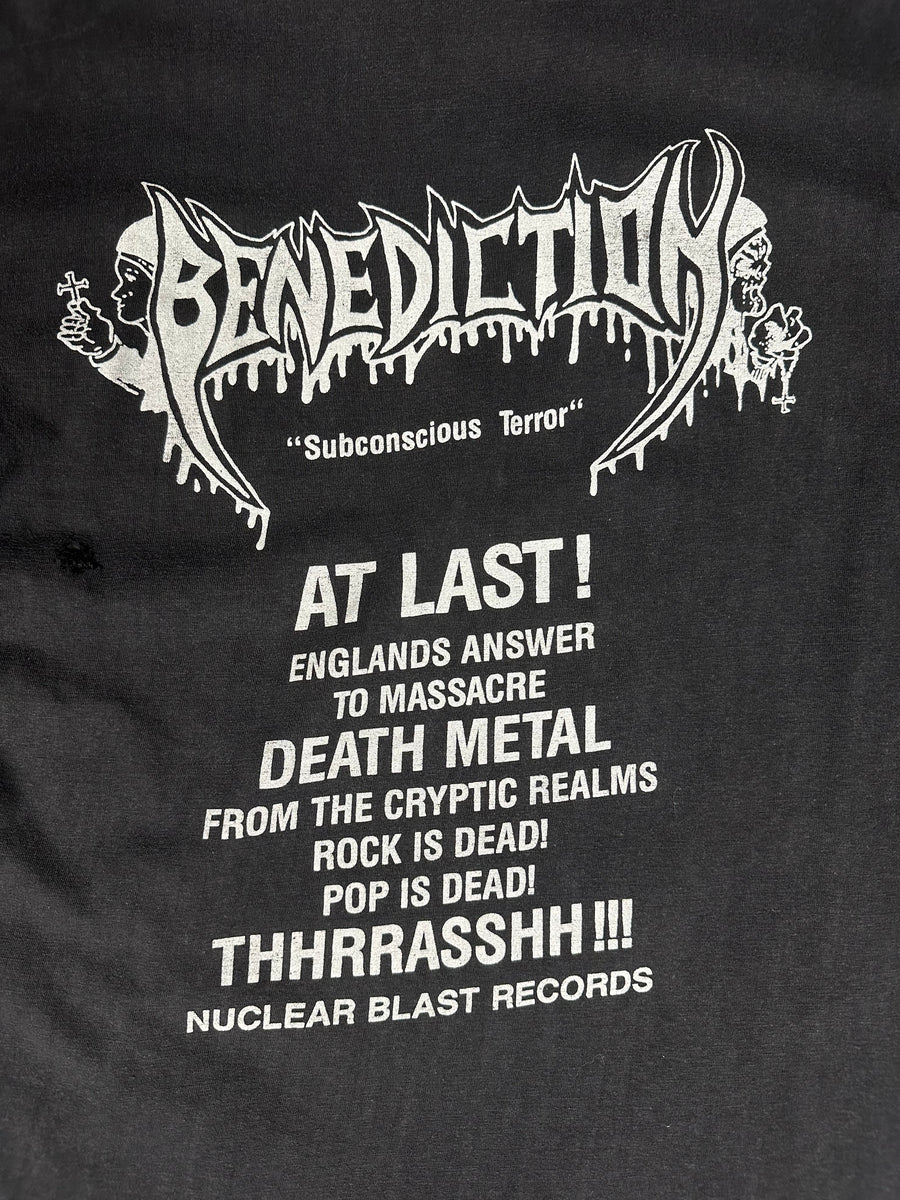 1990年ヴィンテージ ベネディクション サブコンシャス テラー Tシャツ