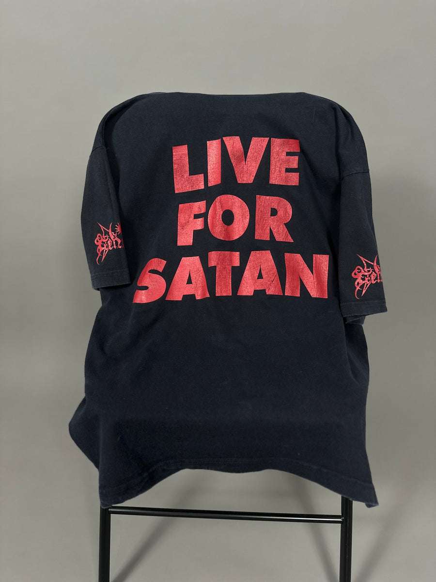 Vintage 1997 Gehena Live For Satan T-Shirt