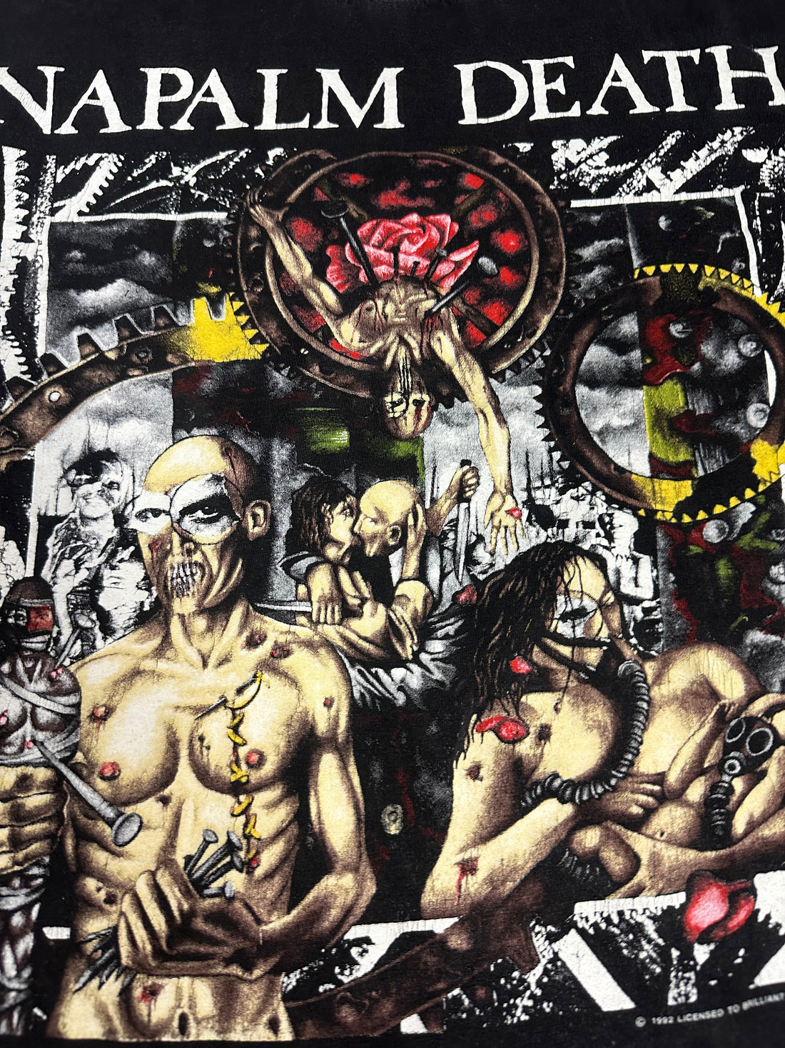 ヴィンテージ 1992 ナパーム・デス ヨーロッパツアー ロングスリーブ