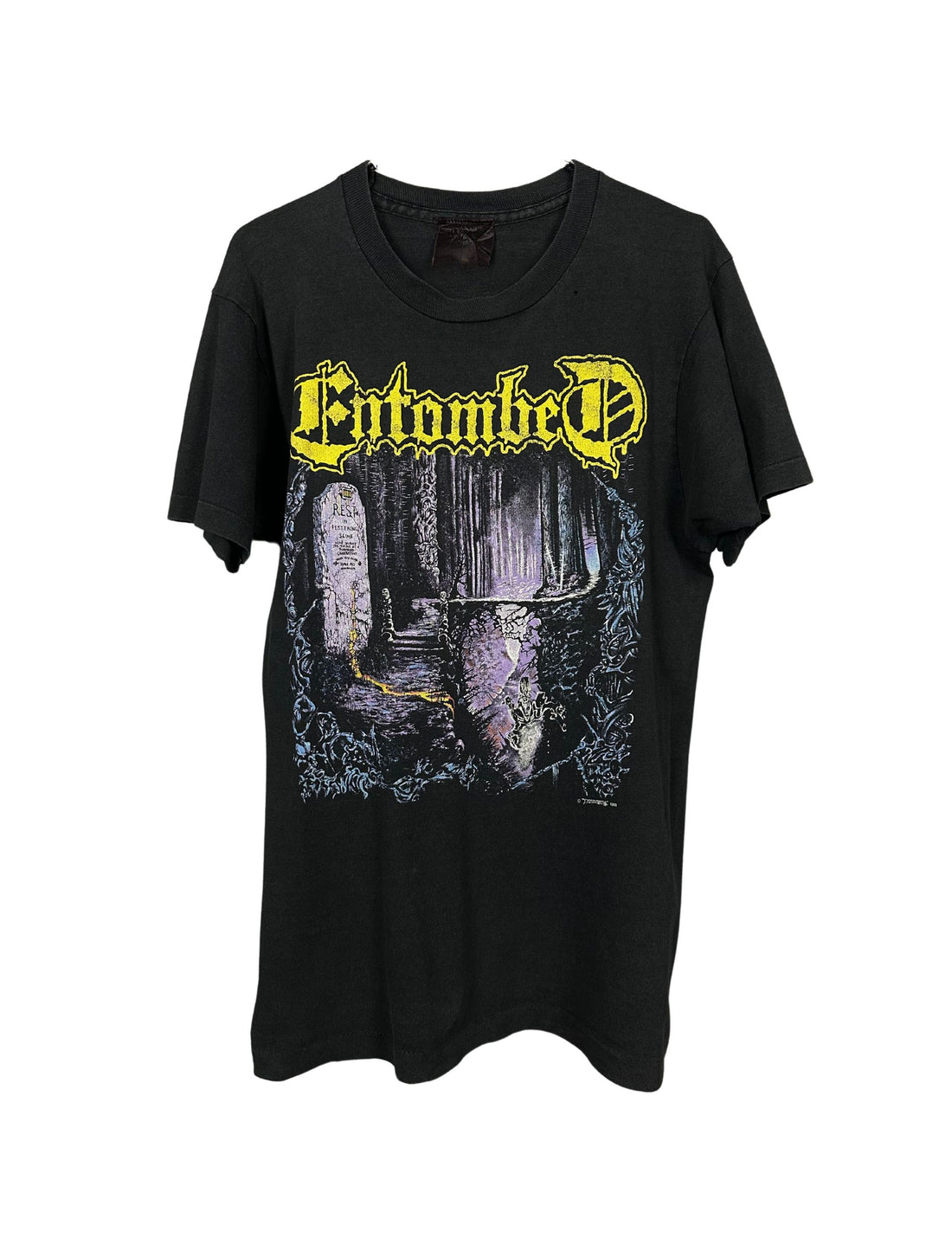 エントゥームド 1990 レフトハンドパス ヴィンテージ Tシャツ