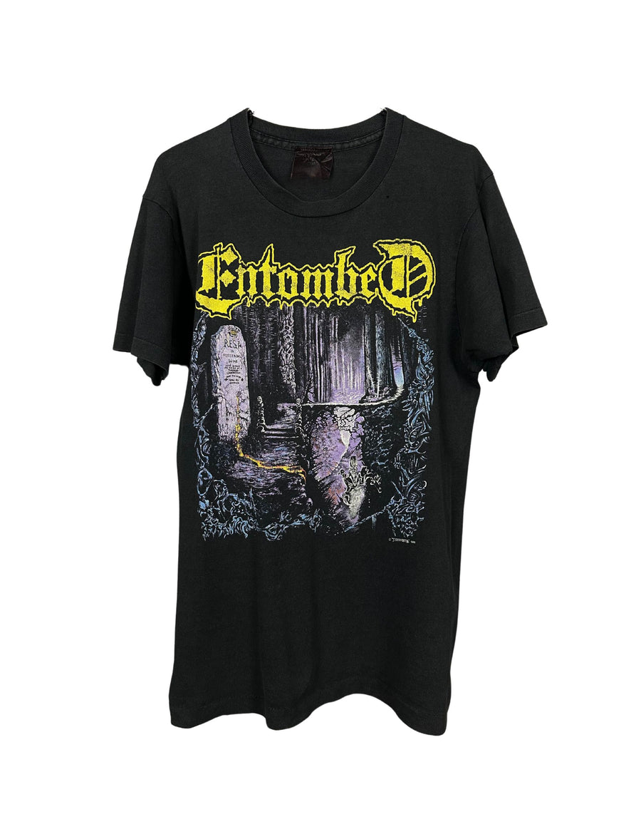 エントゥームド 1990 レフトハンドパス ヴィンテージ Tシャツ