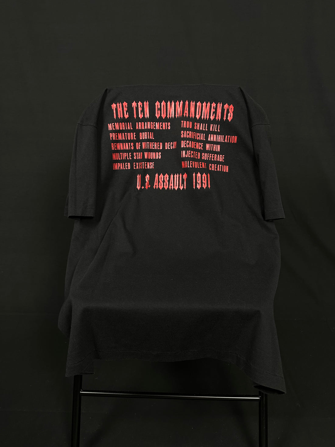 ヴィンテージ マレボレント クリエイション 1991 十戒 Tシャツ