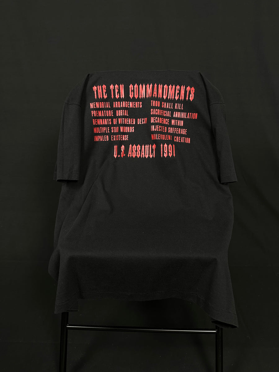 ヴィンテージ マレボレント クリエイション 1991 十戒 Tシャツ