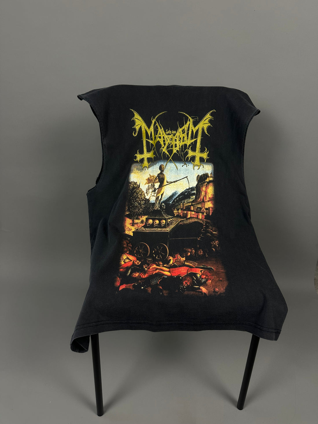 1998年製ヴィンテージ「メイヘム・リバー・オブ・ブラッド」ノースリーブTシャツ