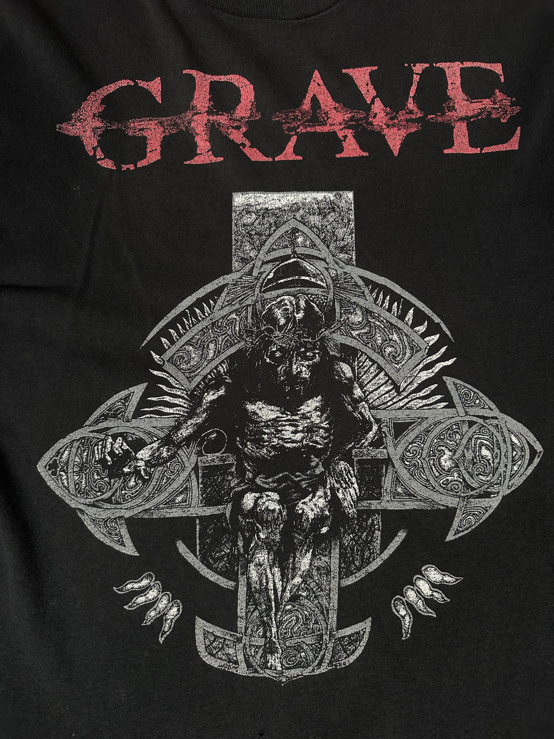 90年代ヴィンテージのグレイブノースリーブTシャツ