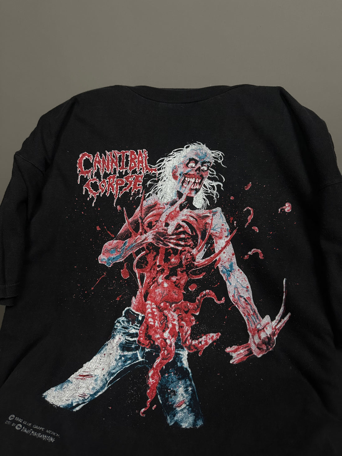 1992年ヴィンテージ カンニバル・コープス イートン バック・トゥ・ライフ Tシャツ