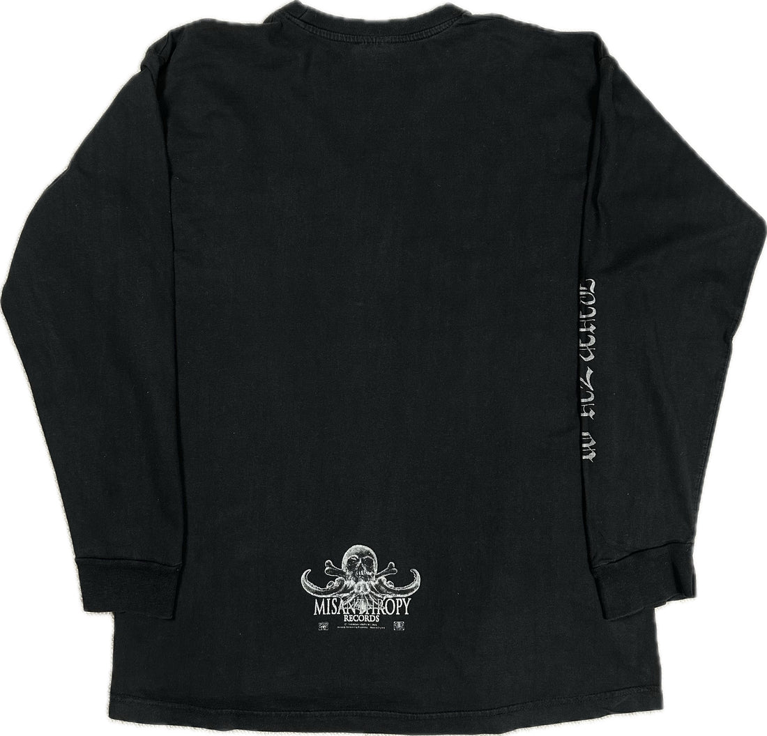 ヴィンテージ 1998 Burzum Misanthrophy ロゴ ロングスリーブ