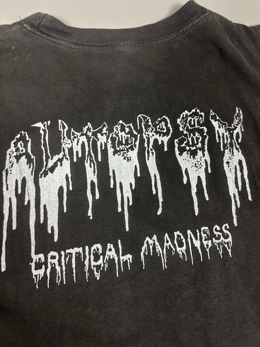 Vintage 1990s Autopsy Critical Madness T-Shirt