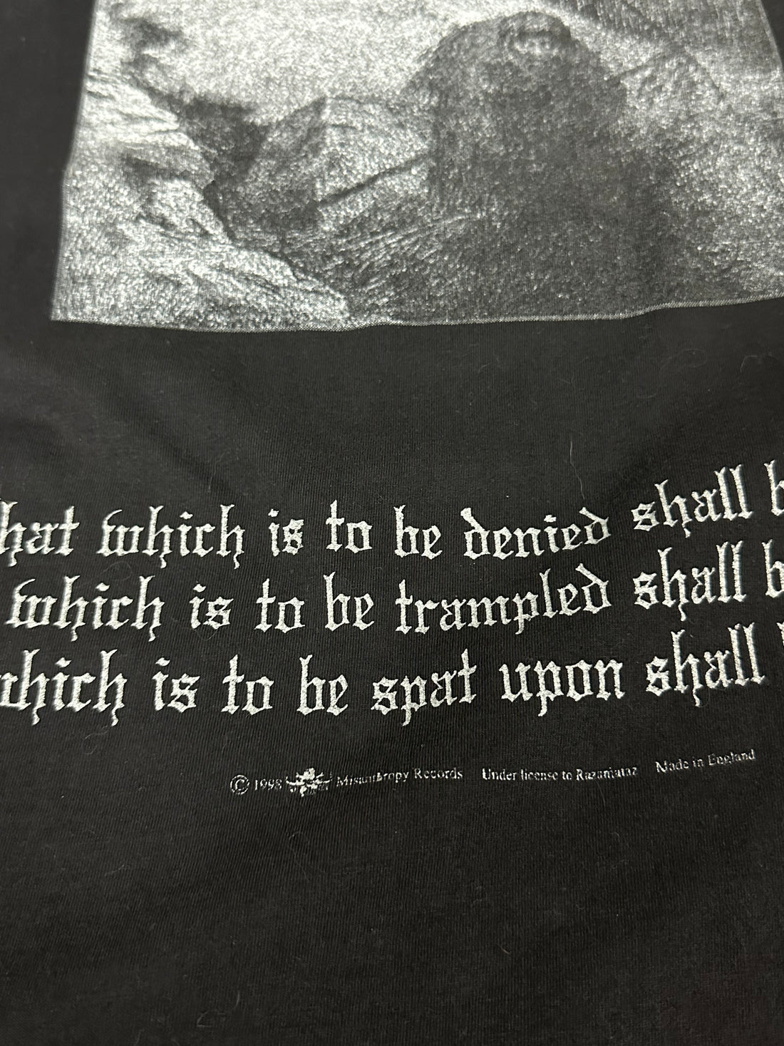 Vintage 1998 Burzum Hvis Lyset Longsleeve