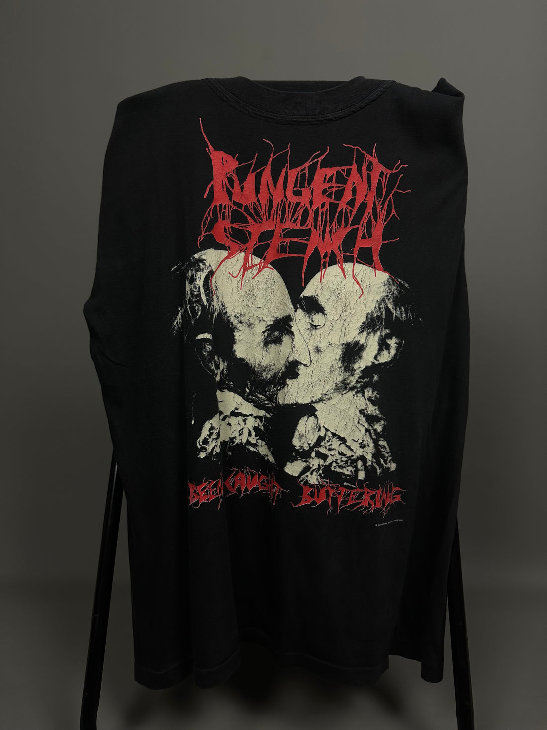 1991年ヴィンテージ「Pungent Stench Caught Buttering」Tシャツ