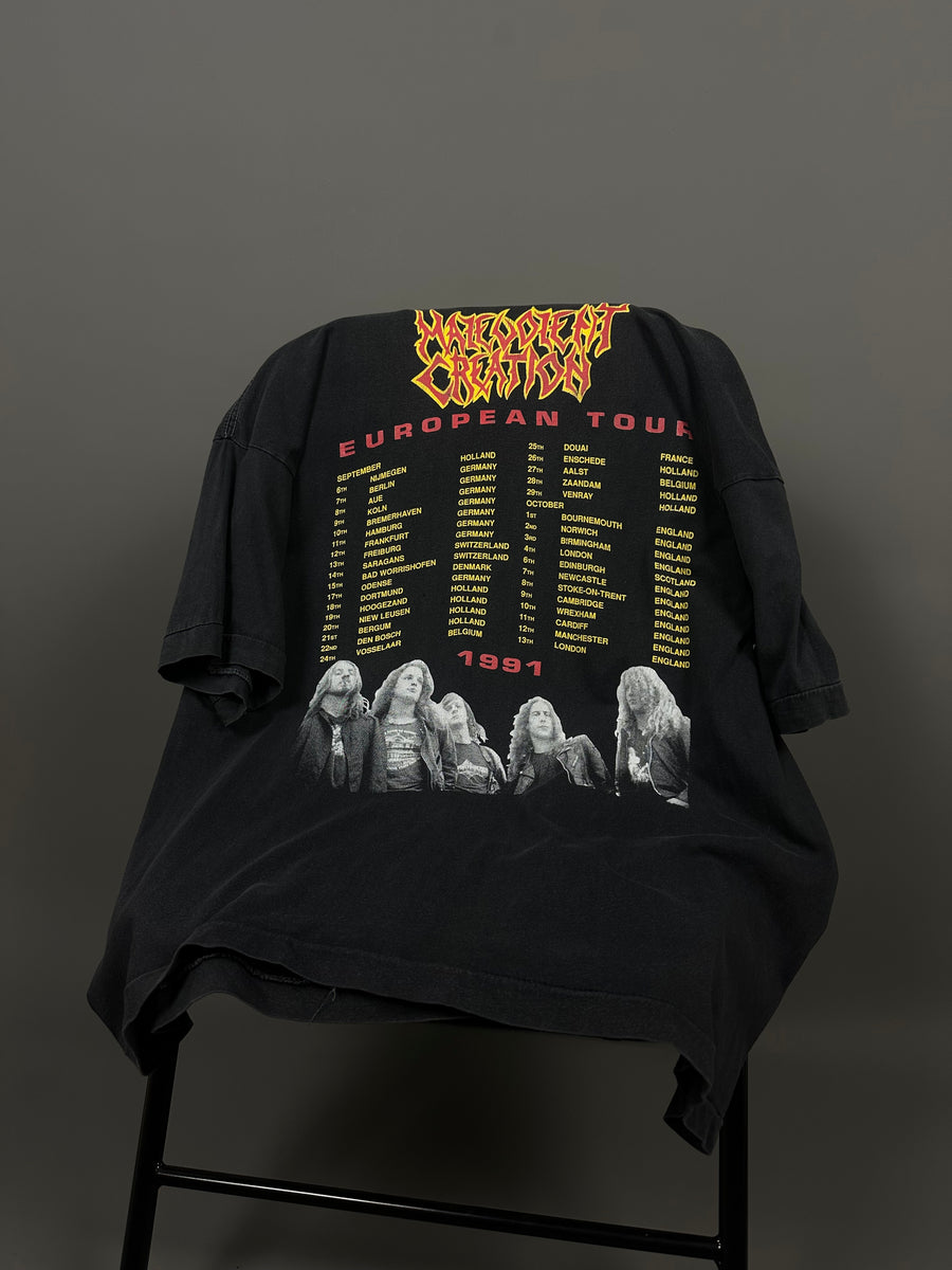マレボレント・クリエイション 1991 ヨーロッパツアー ヴィンテージ Tシャツ