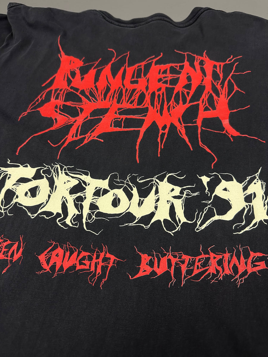 1991年 バターを塗っているところを目撃されたという強烈な悪臭のヴィンテージTシャツ