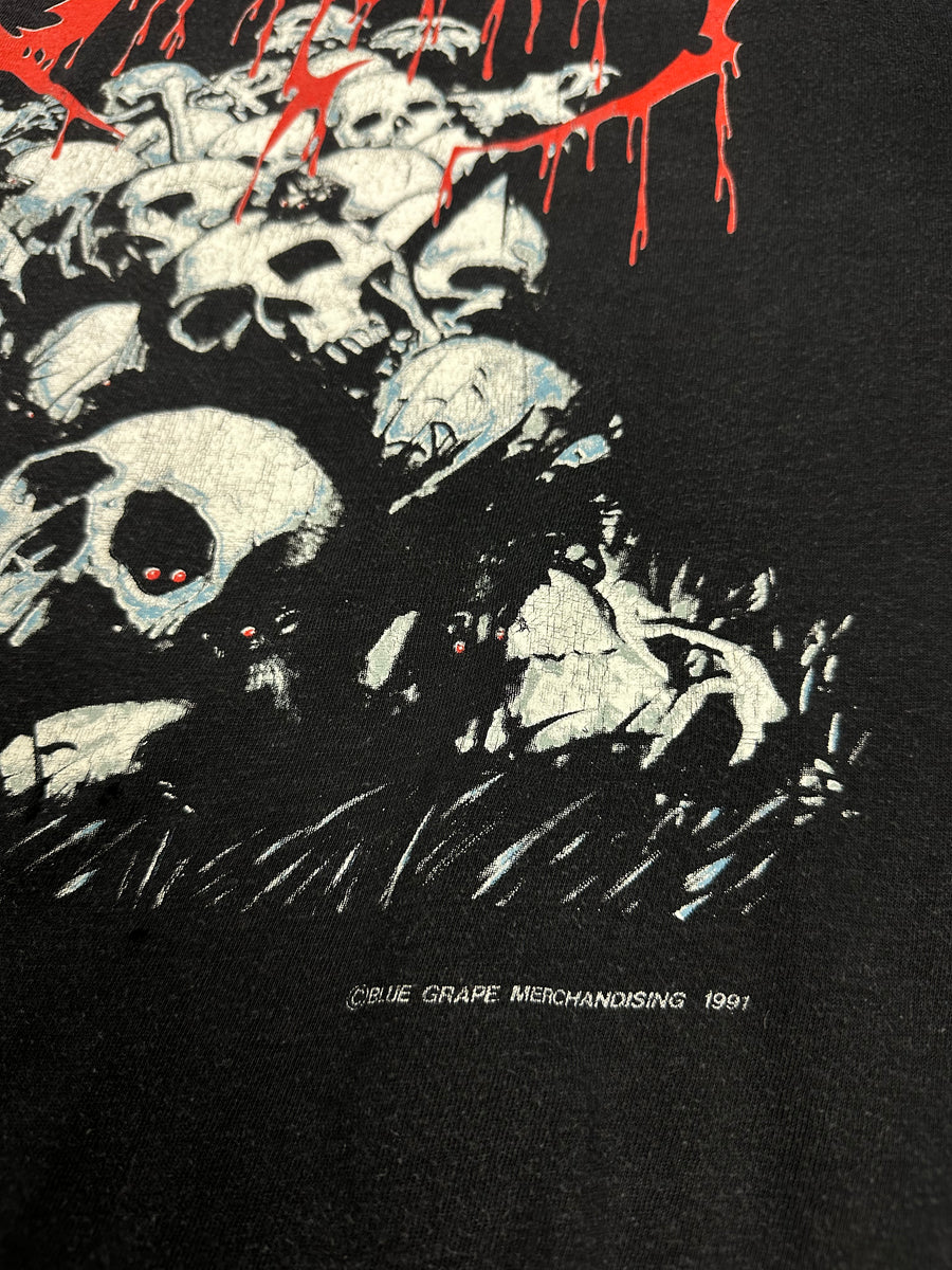 1991年 死亡記事 パイル・オブ・スカルズ ヴィンテージTシャツ