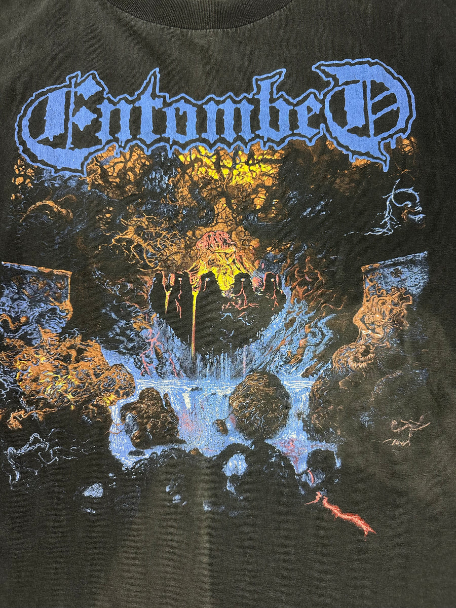 1991年ヴィンテージ「エントゥームド・クランデスティン」Tシャツ