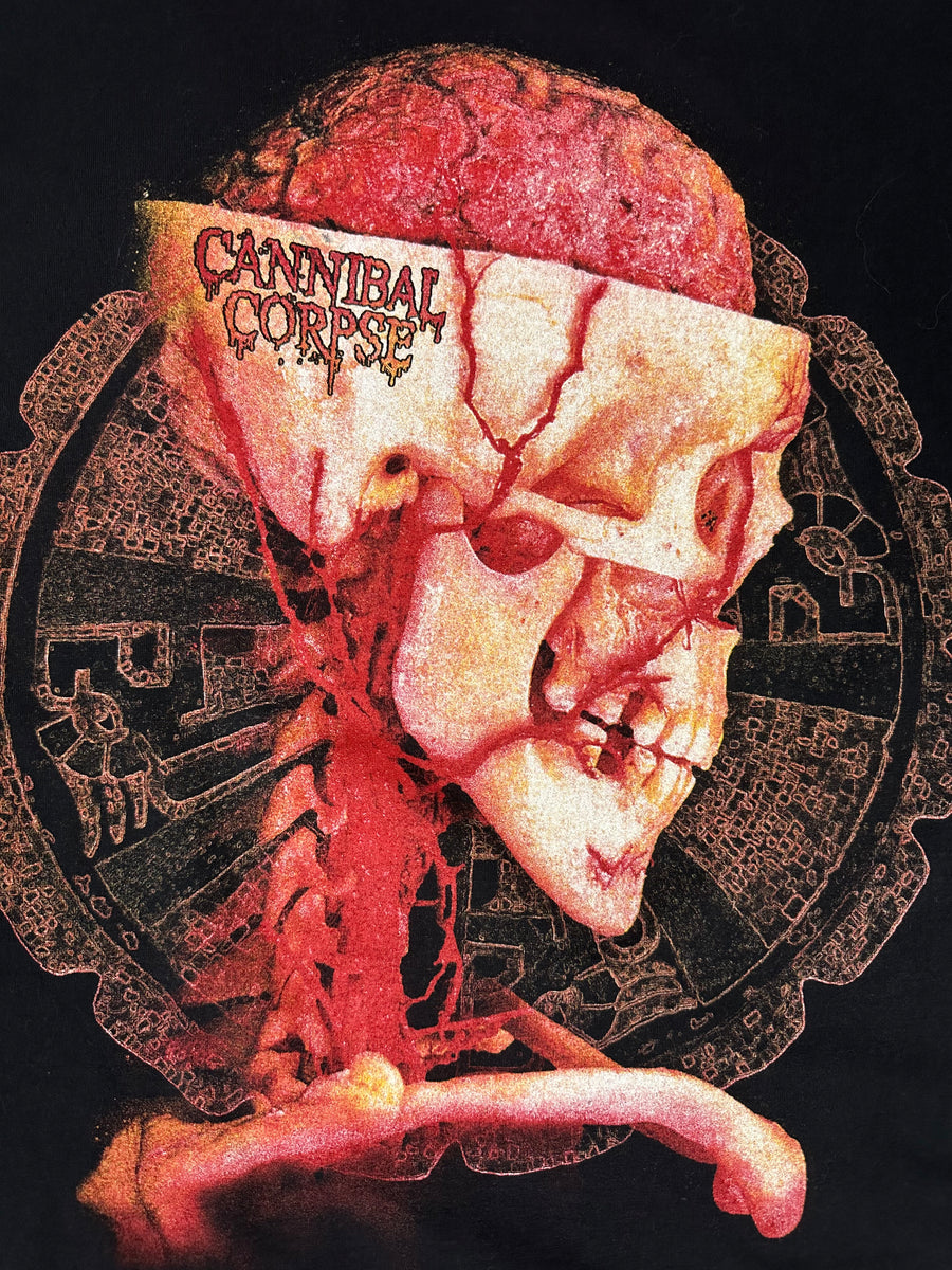 1990年代のヴィンテージ カンニバル・コープス スケルトン Tシャツ