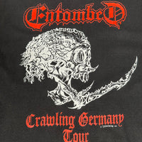 Vintage 1991 Entombed Crawling Germany T-Shirt