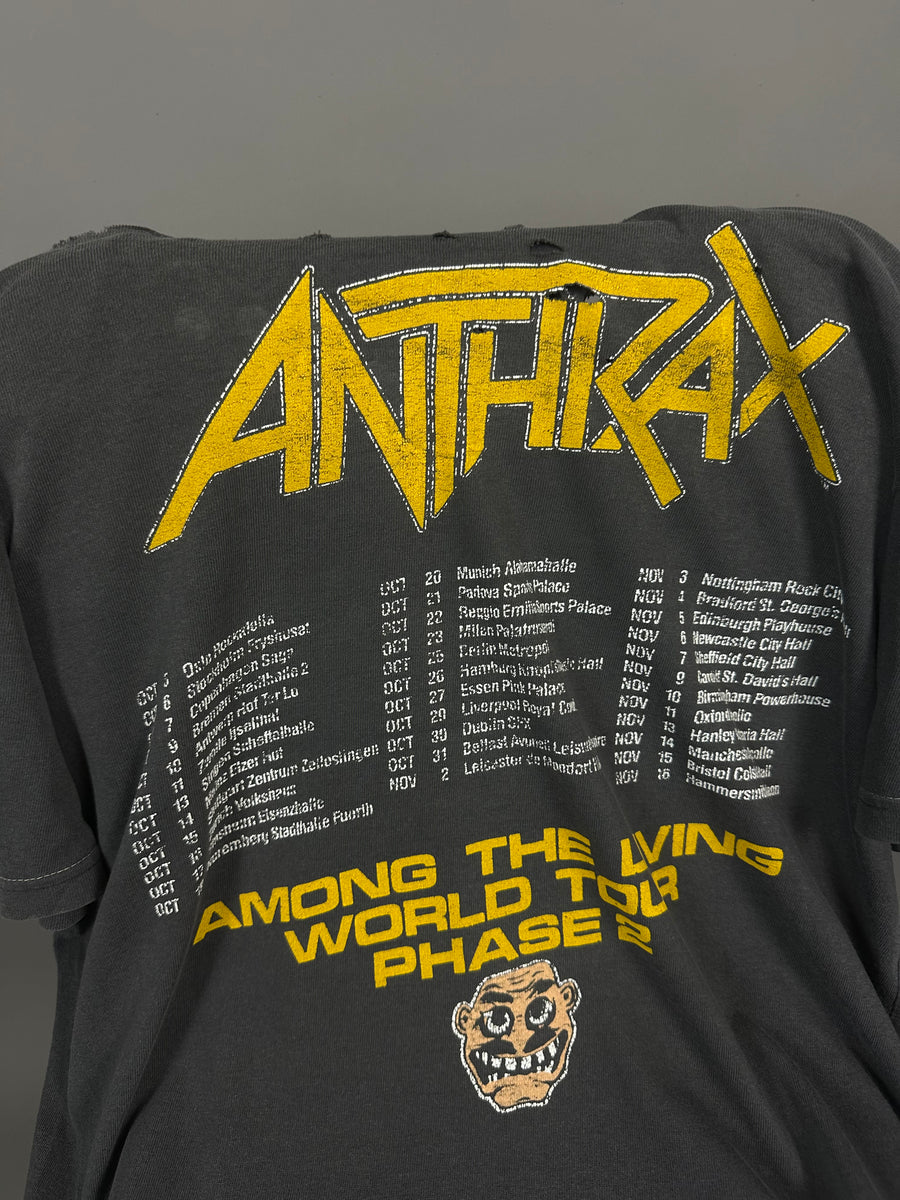 1987年ヴィンテージ アンスラックス アモング・ザ・リヴィング Tシャツ