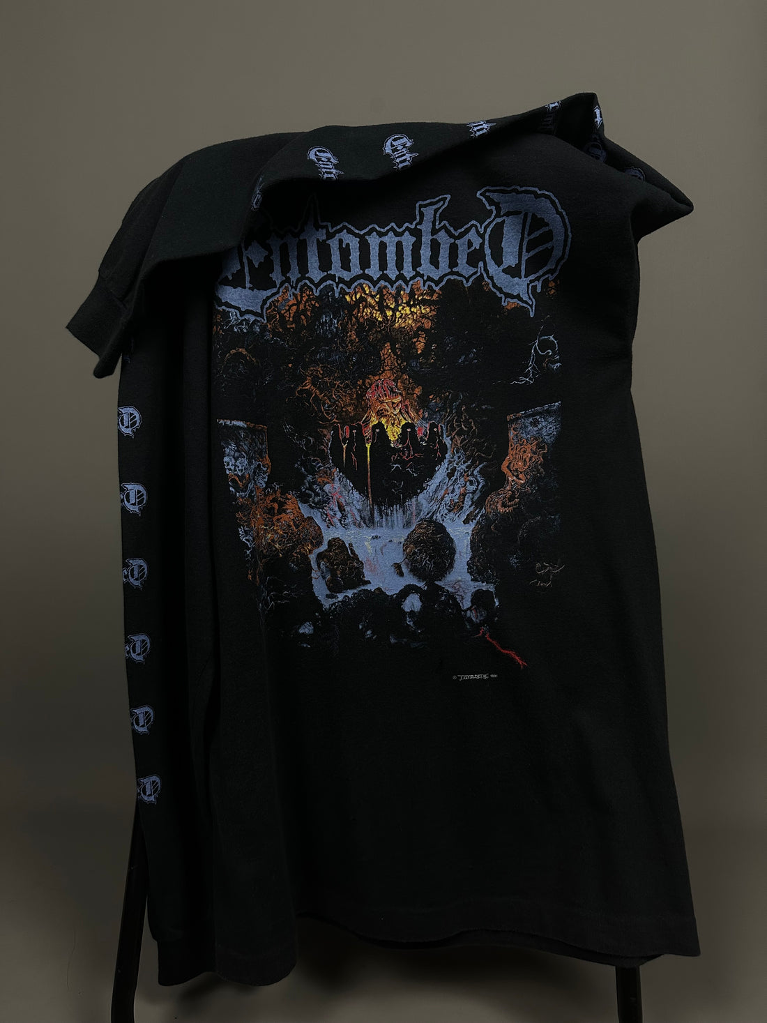 ヴィンテージ 1991 エントゥームド クランデスティン ロングスリーブ