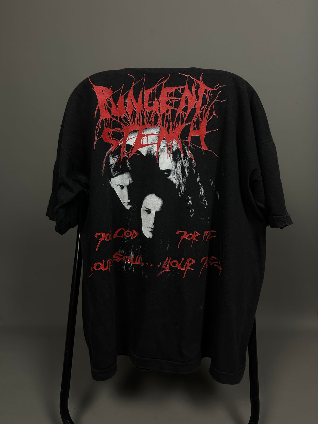 1990年代ヴィンテージ「神よ、あなたの魂に毒を盛る」Tシャツ