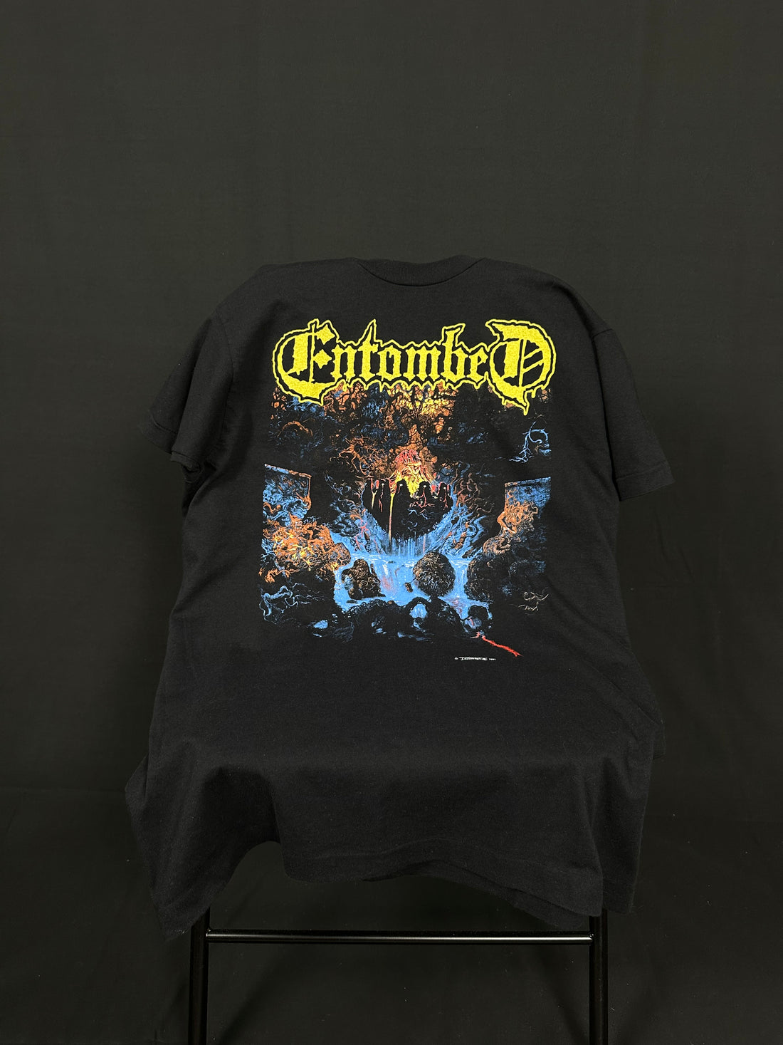 1991年ヴィンテージ「エントゥームド・クランデスティン」Tシャツ