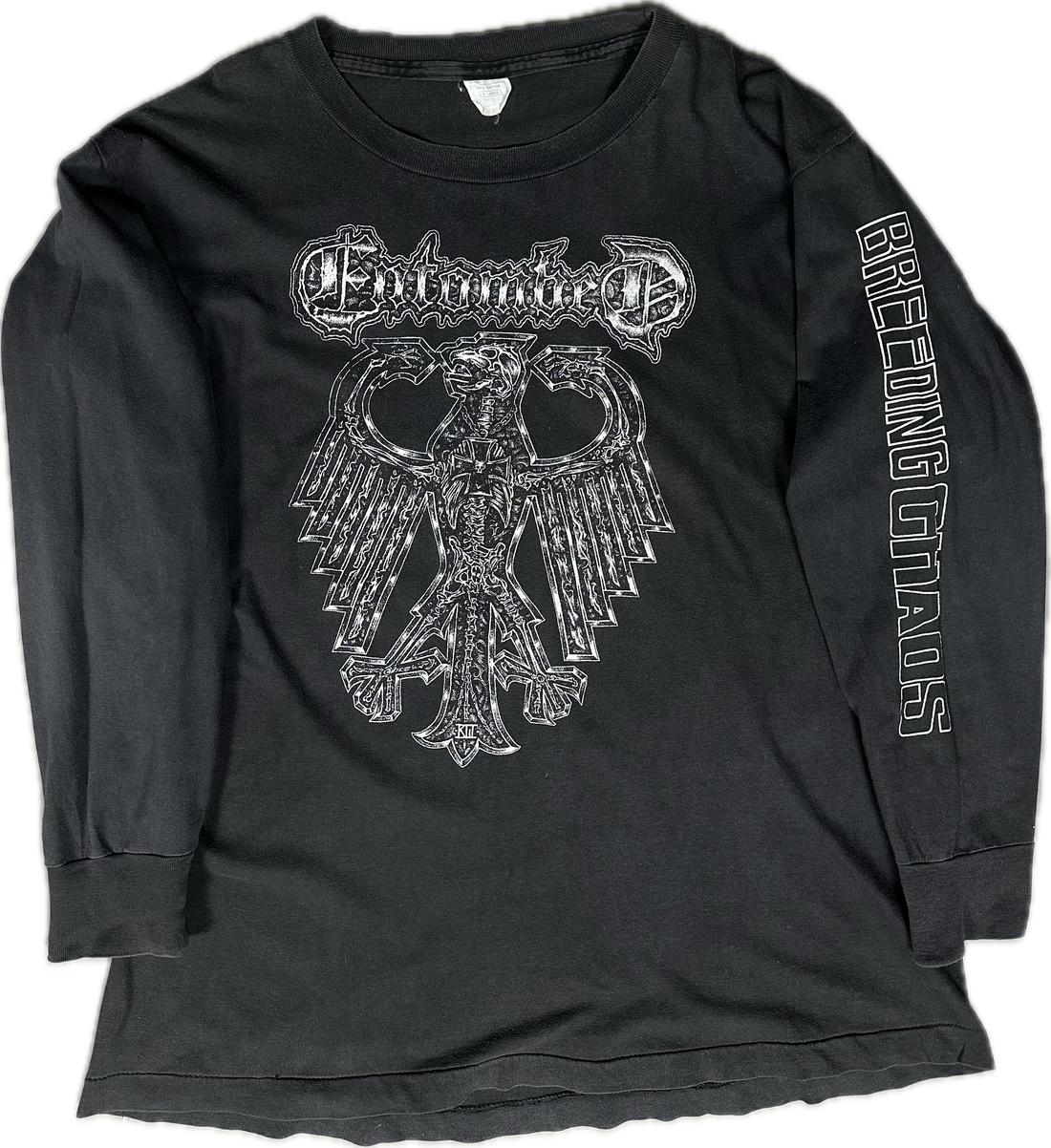 ヴィンテージ 1992 エントゥームド ブリーディング カオス ロングスリーブ