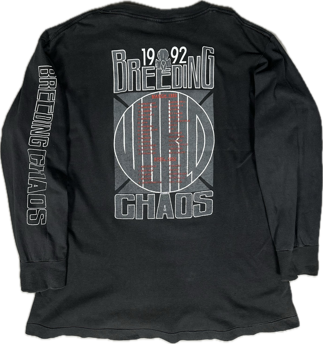ヴィンテージ 1992 エントゥームド ブリーディング カオス ロングスリーブ