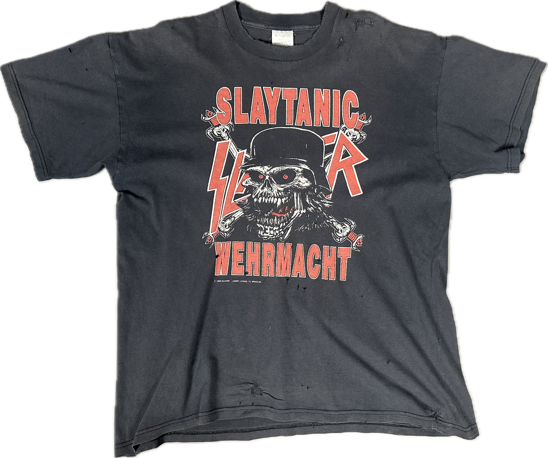 1990年製ヴィンテージ スレイヤー ドイツ国防軍 Tシャツ