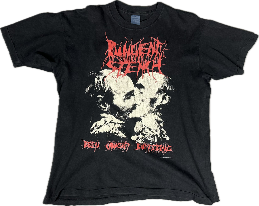 1992年ヴィンテージ「Pungent Stench Been Caught Buttering」Tシャツ