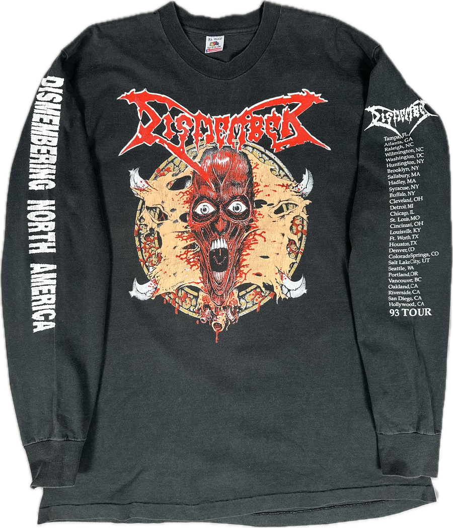ヴィンテージ 1993 ディスメンバー 北米ツアー ロングスリーブ