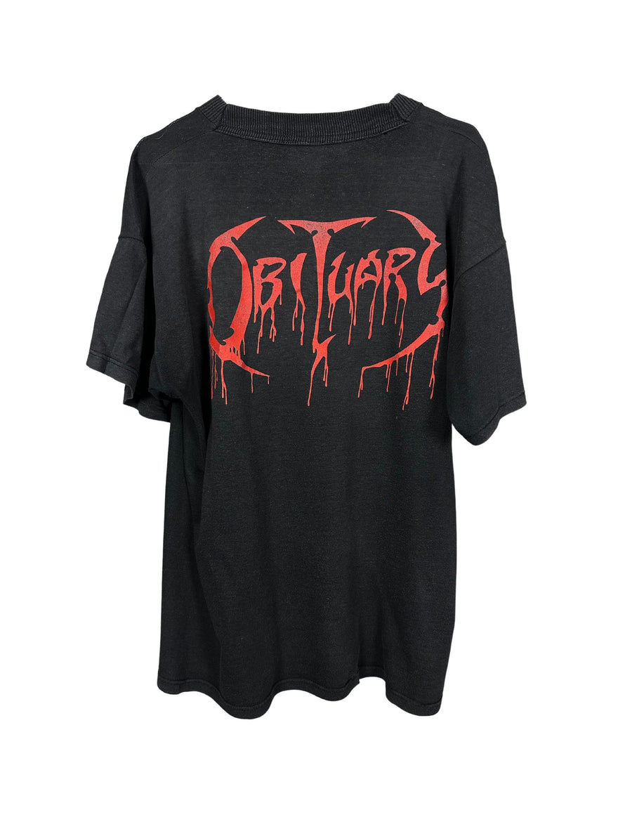 1991年 死亡記事 パイル・オブ・スカルズ ヴィンテージTシャツ