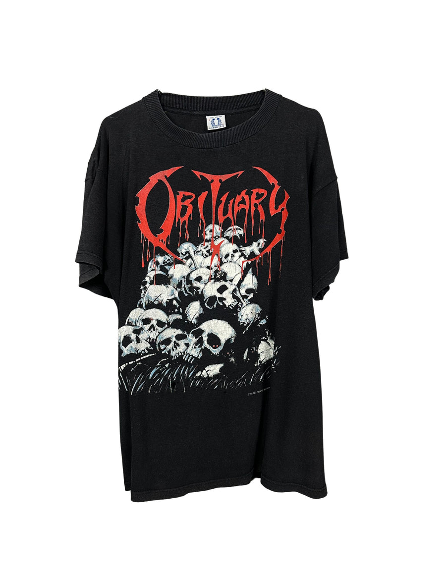 1991年 死亡記事 パイル・オブ・スカルズ ヴィンテージTシャツ