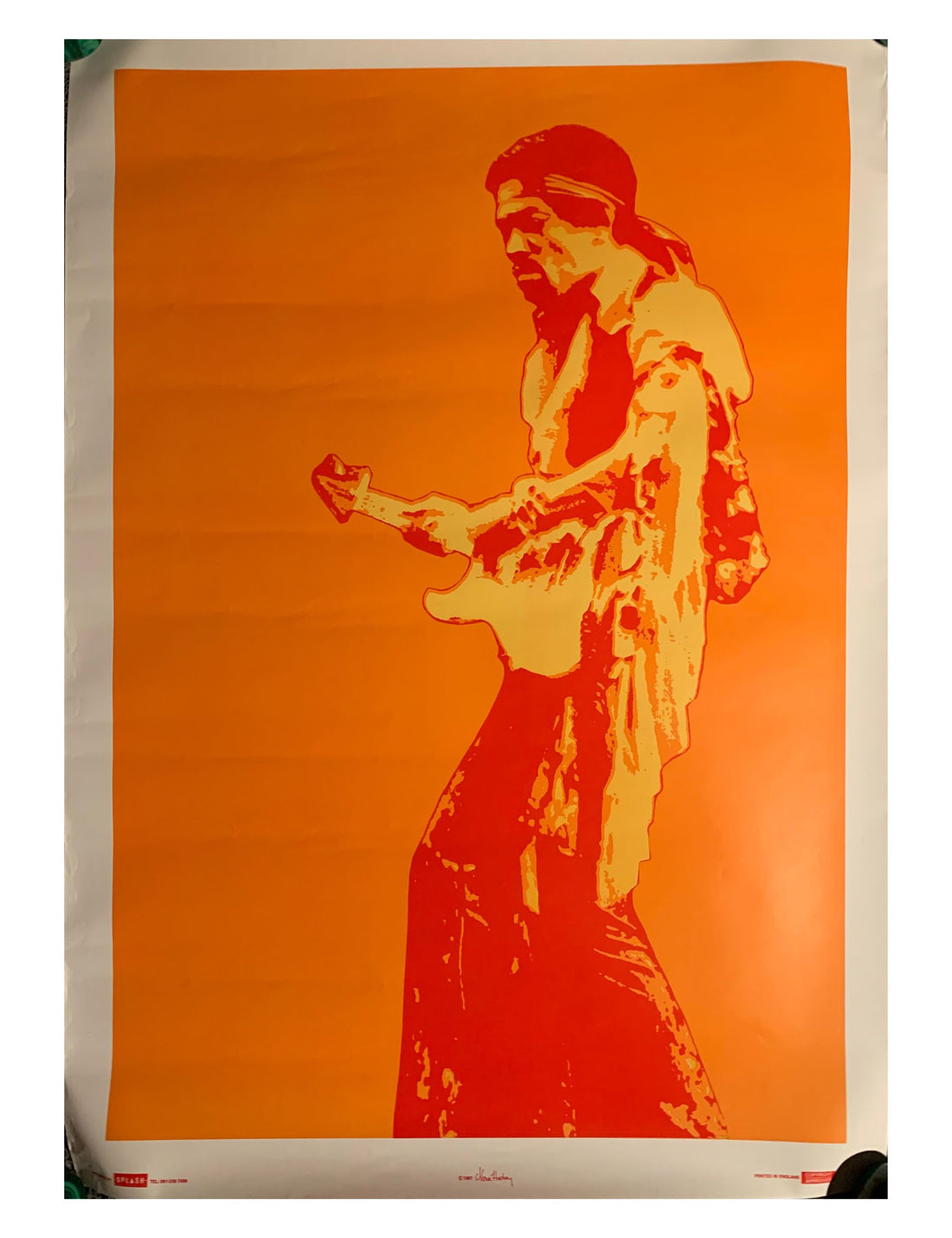 ジミ・ヘンドリックス 1987 ヴィンテージ ミュージックポスター